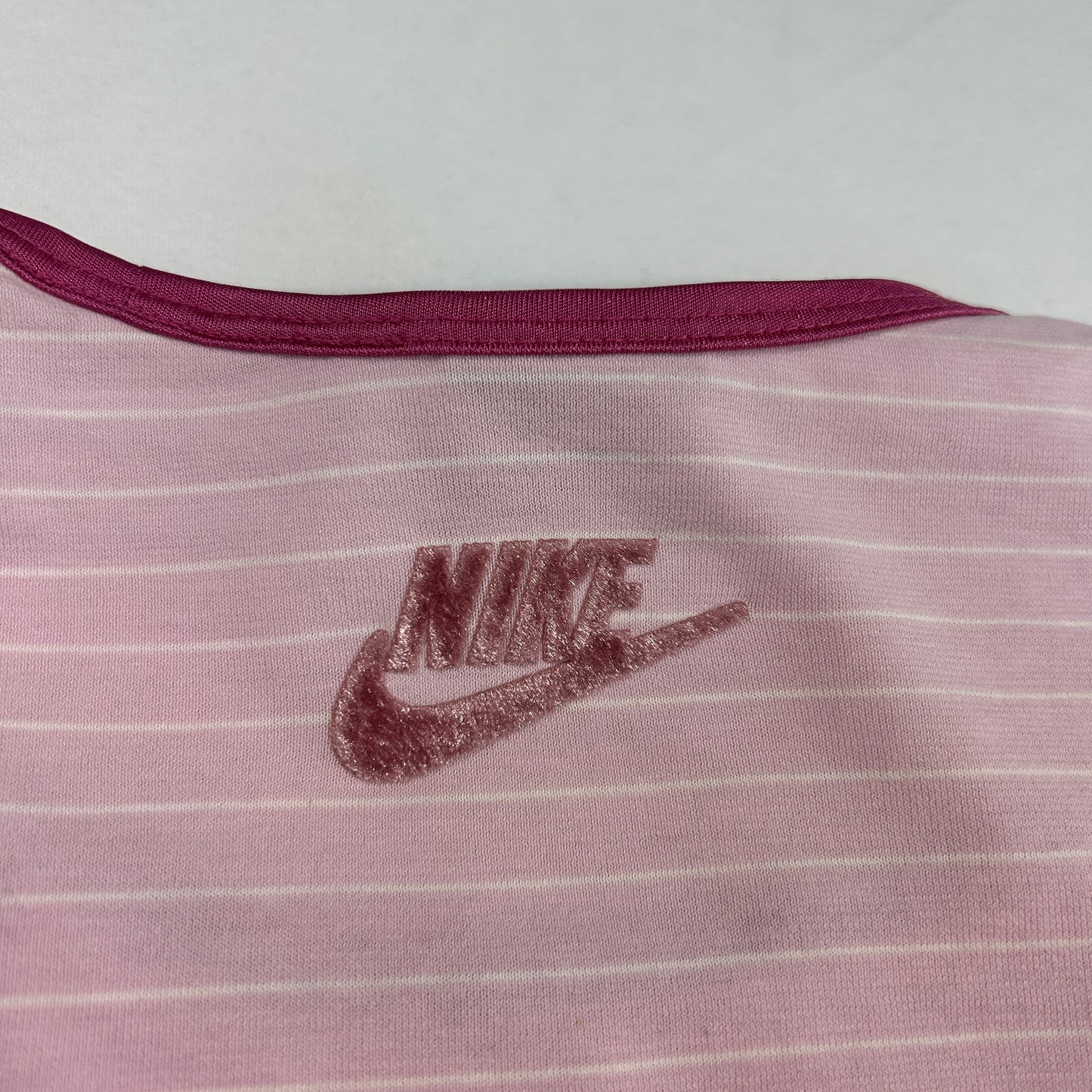 Pink Striped Nike Long Sleeve - Size M
