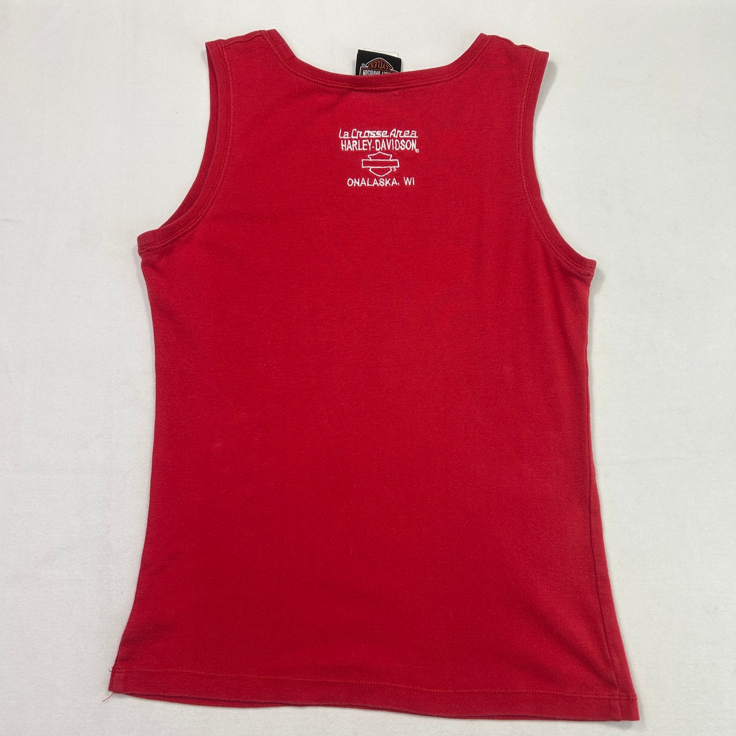 Vintage Red Harley Davidson Star Tank - Size S