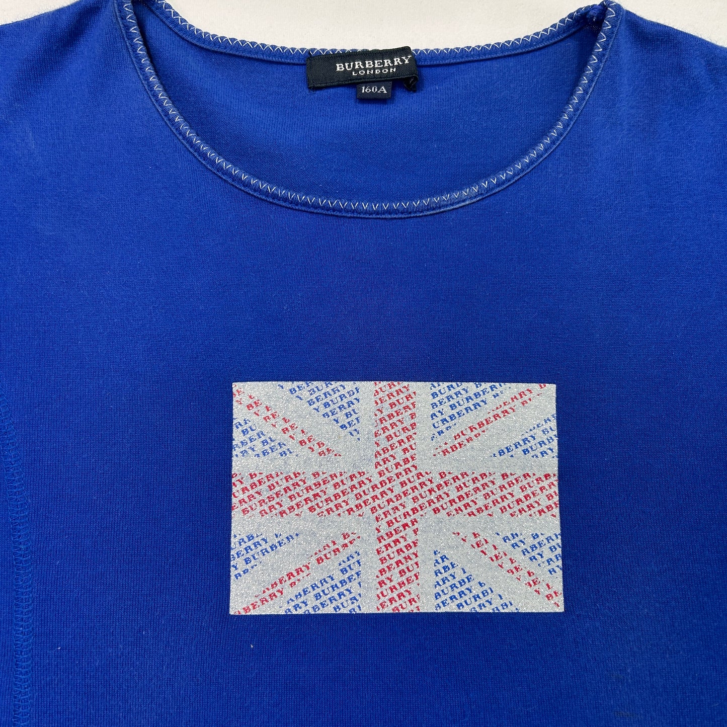 Vintage Burberry Flag Baby Tee - Size S/M