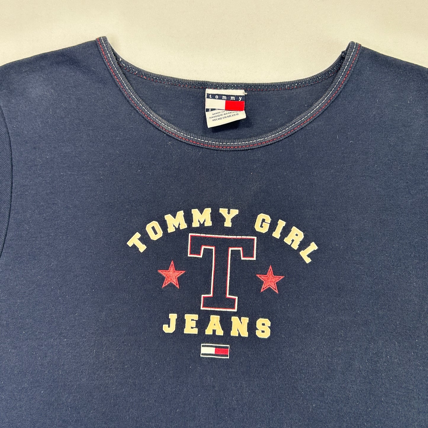 Vintage Tommy Girl Jeans Star Baby Tee - Size M