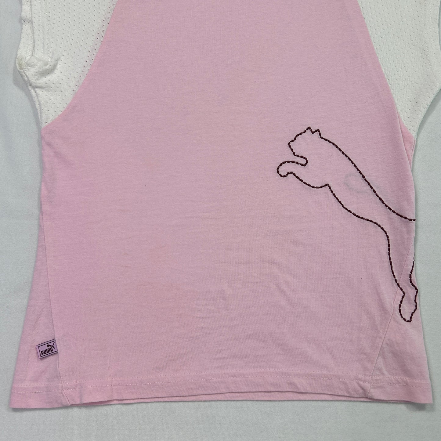 Vintage Pink Two tone Puma Tank - Size S
