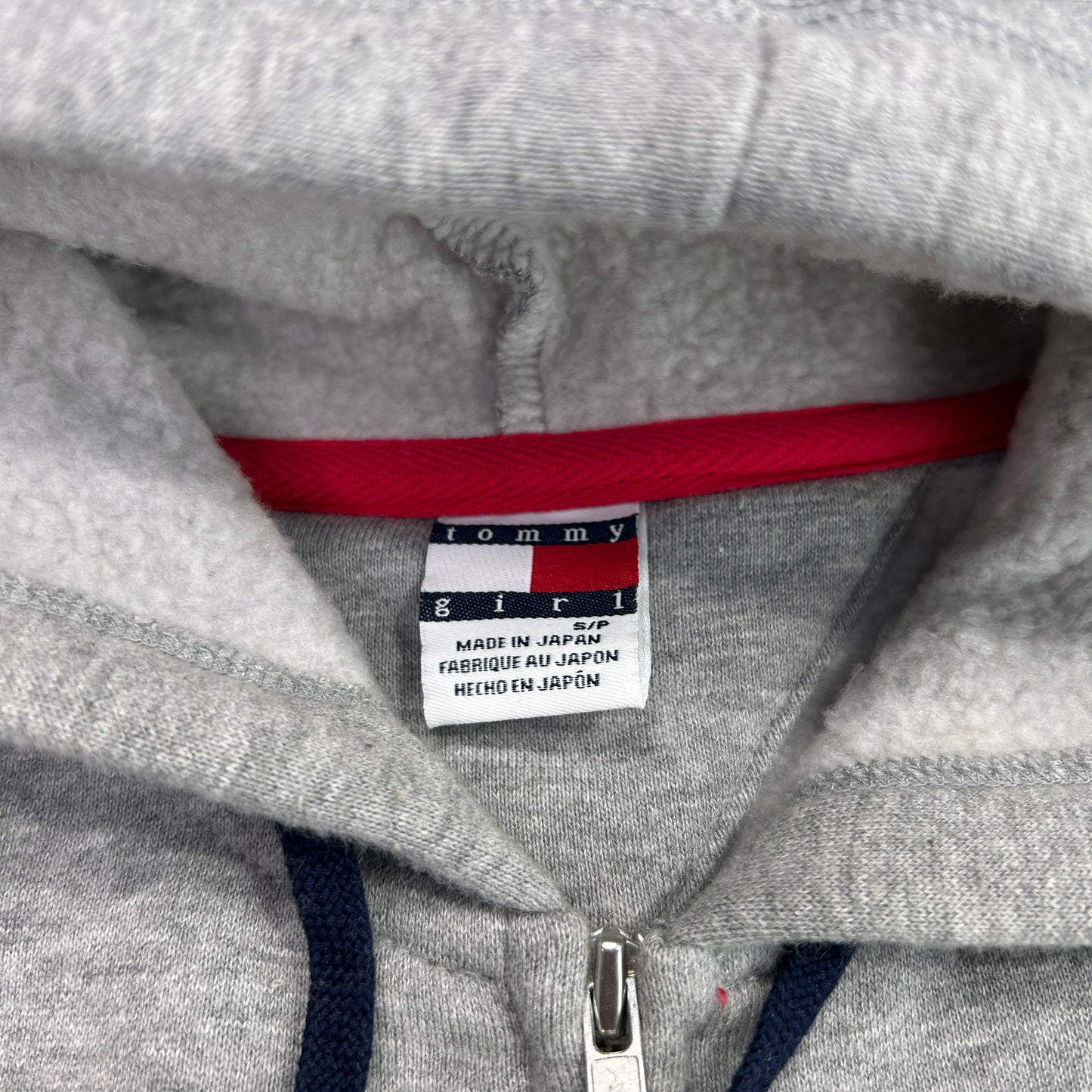Vintage Tommy Jeans Zip Up Hoodie - Size S
