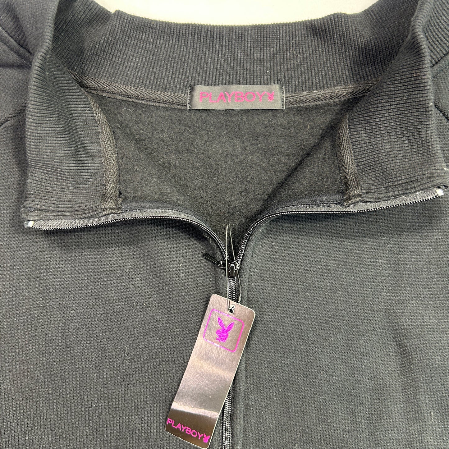 Vintage Deadstock Playboy Cropped Zip Up Jacket - Size S