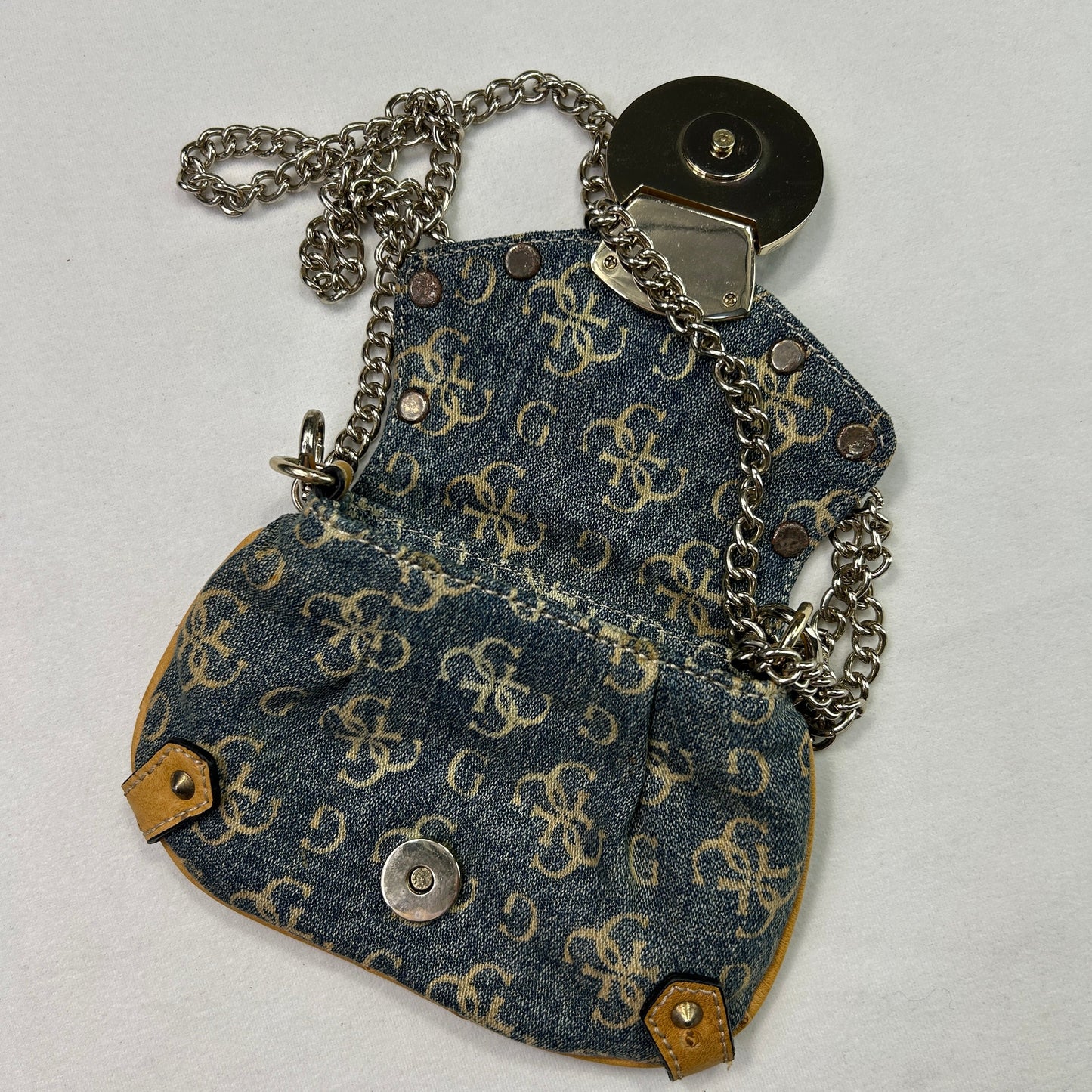 RARE Vintage Mirco Denim Guess Chain Bag