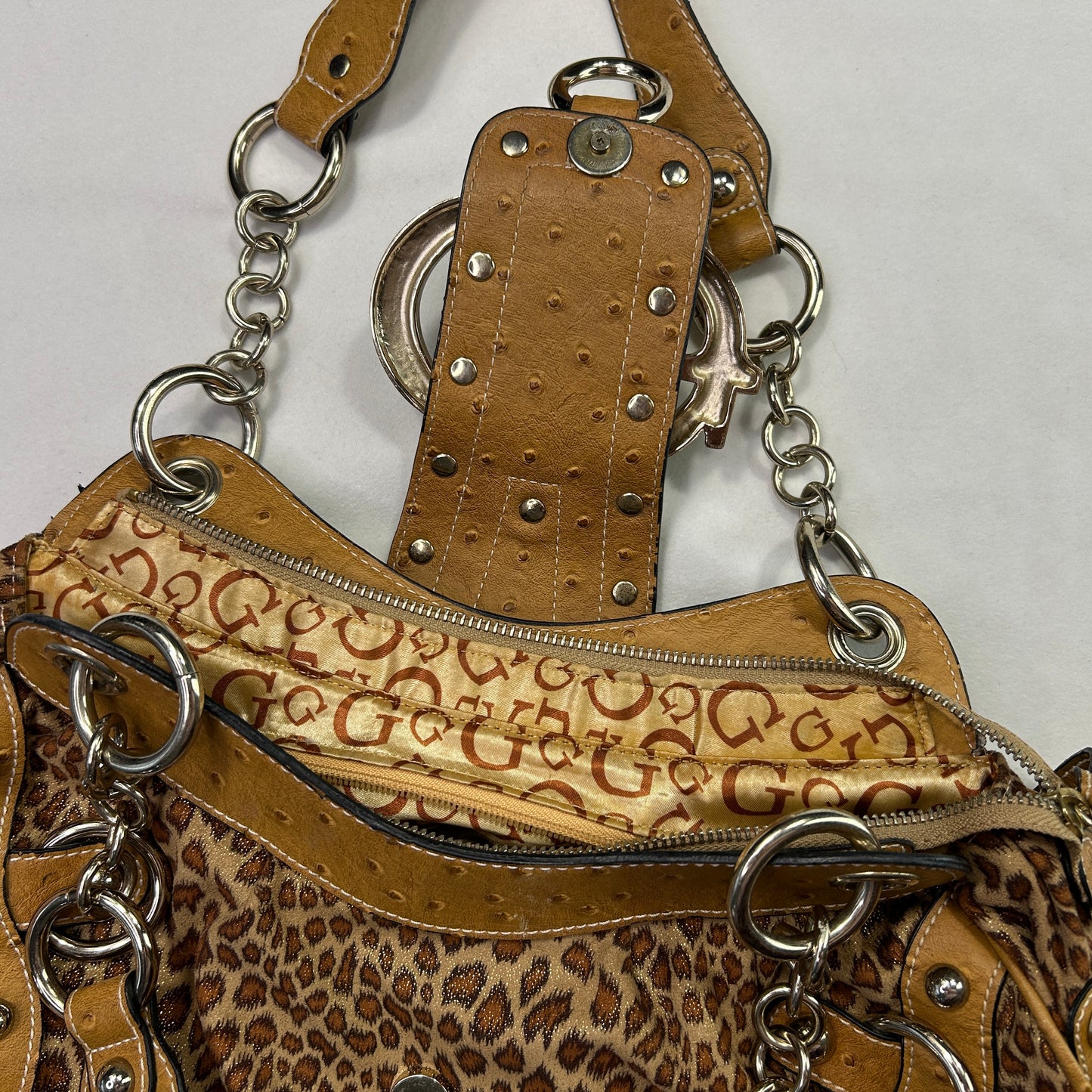 RARE Vintage Guess Animal Print Shoulder Bag