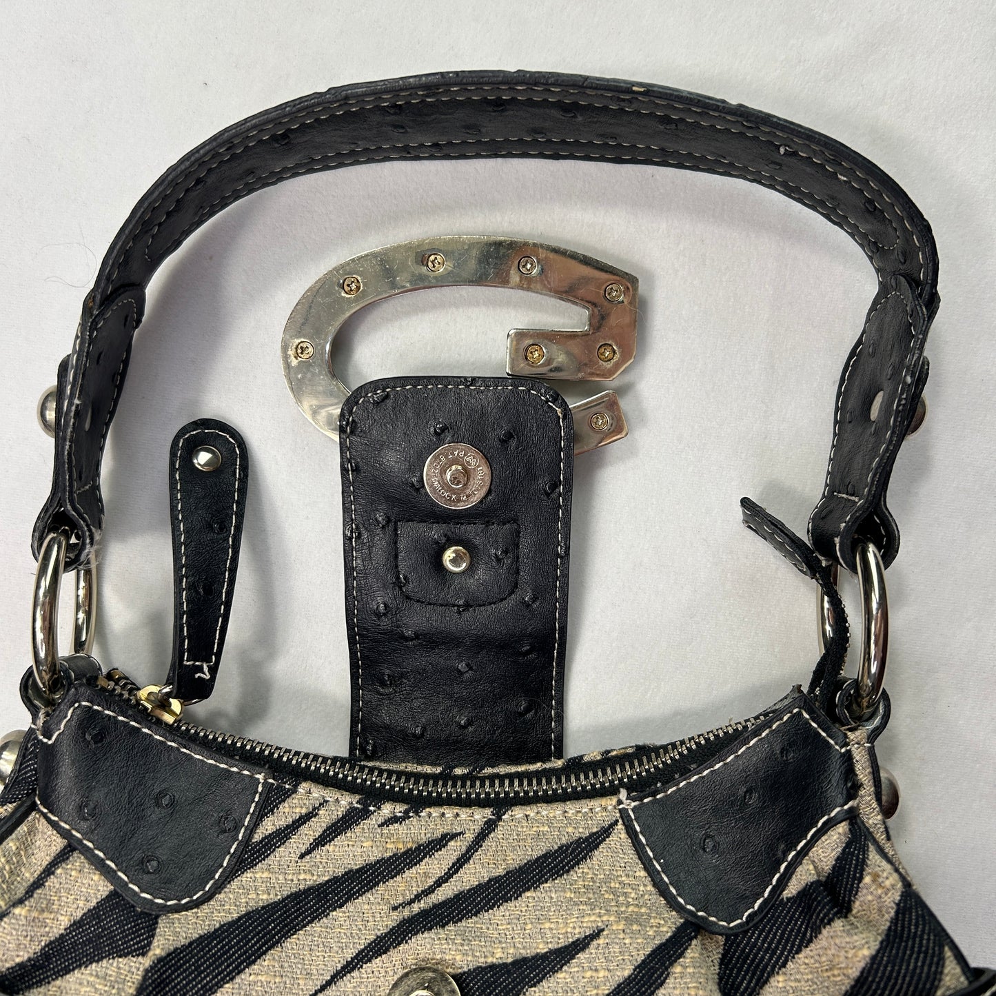 RARE Vintage Guess Zebra Print Shoulder Bag