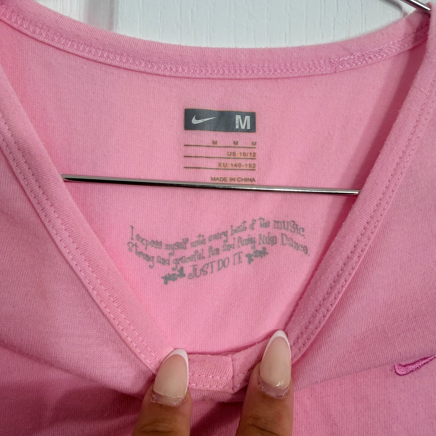 Pink Nike Bow Top - Size S