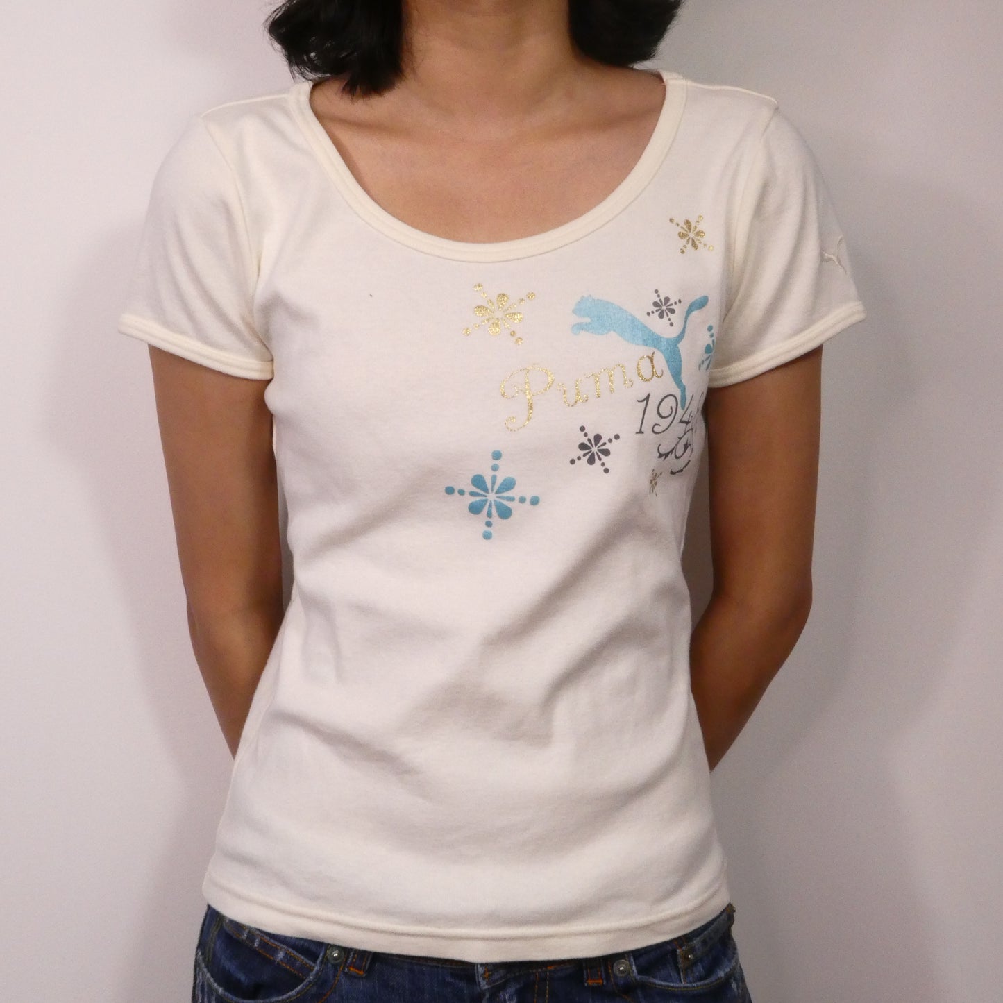 Cream Puma Babytee - Size M