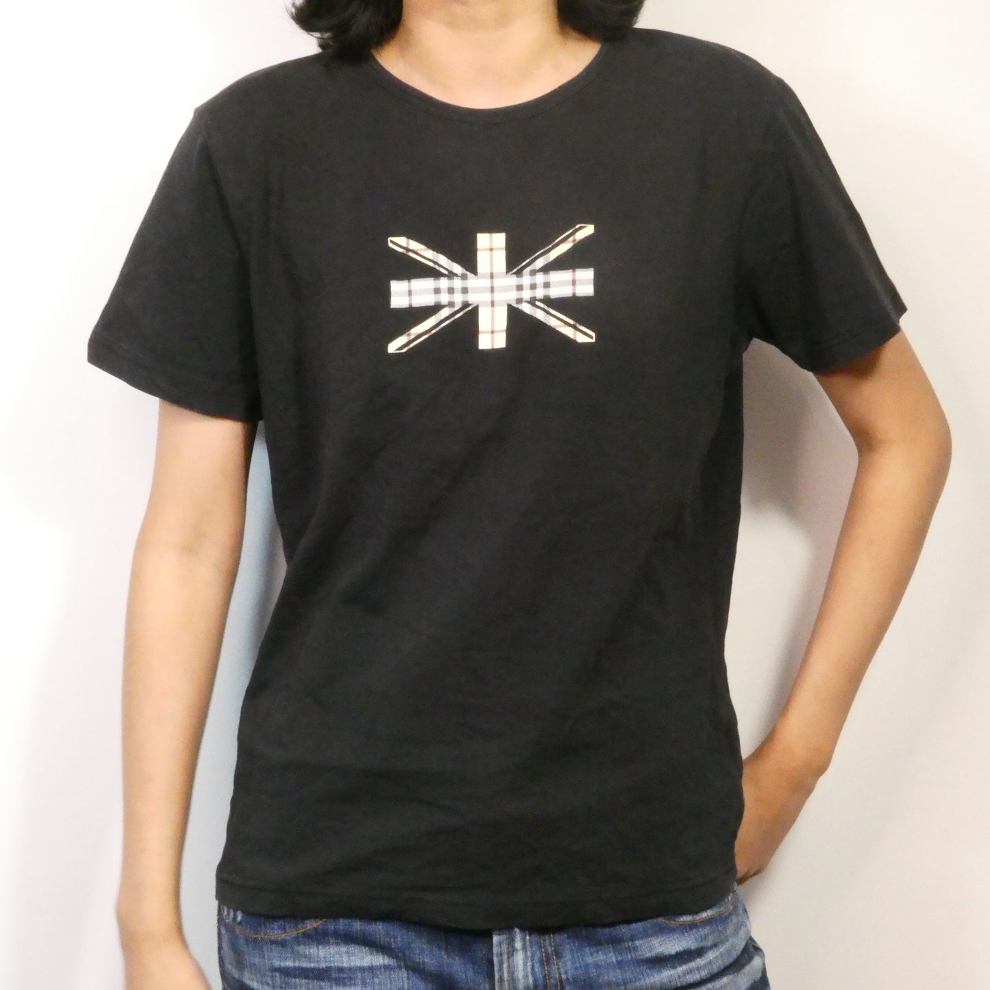 Black Burberry Nova Babytee - Size M/L