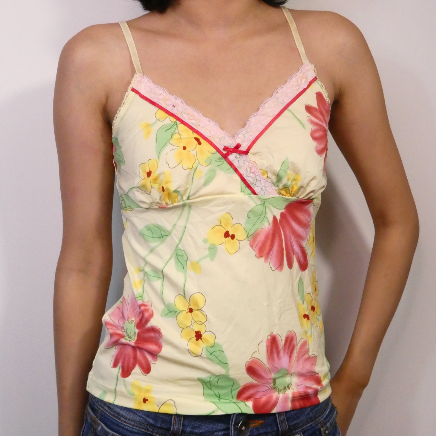 Yellow Floral Camisole - Size S