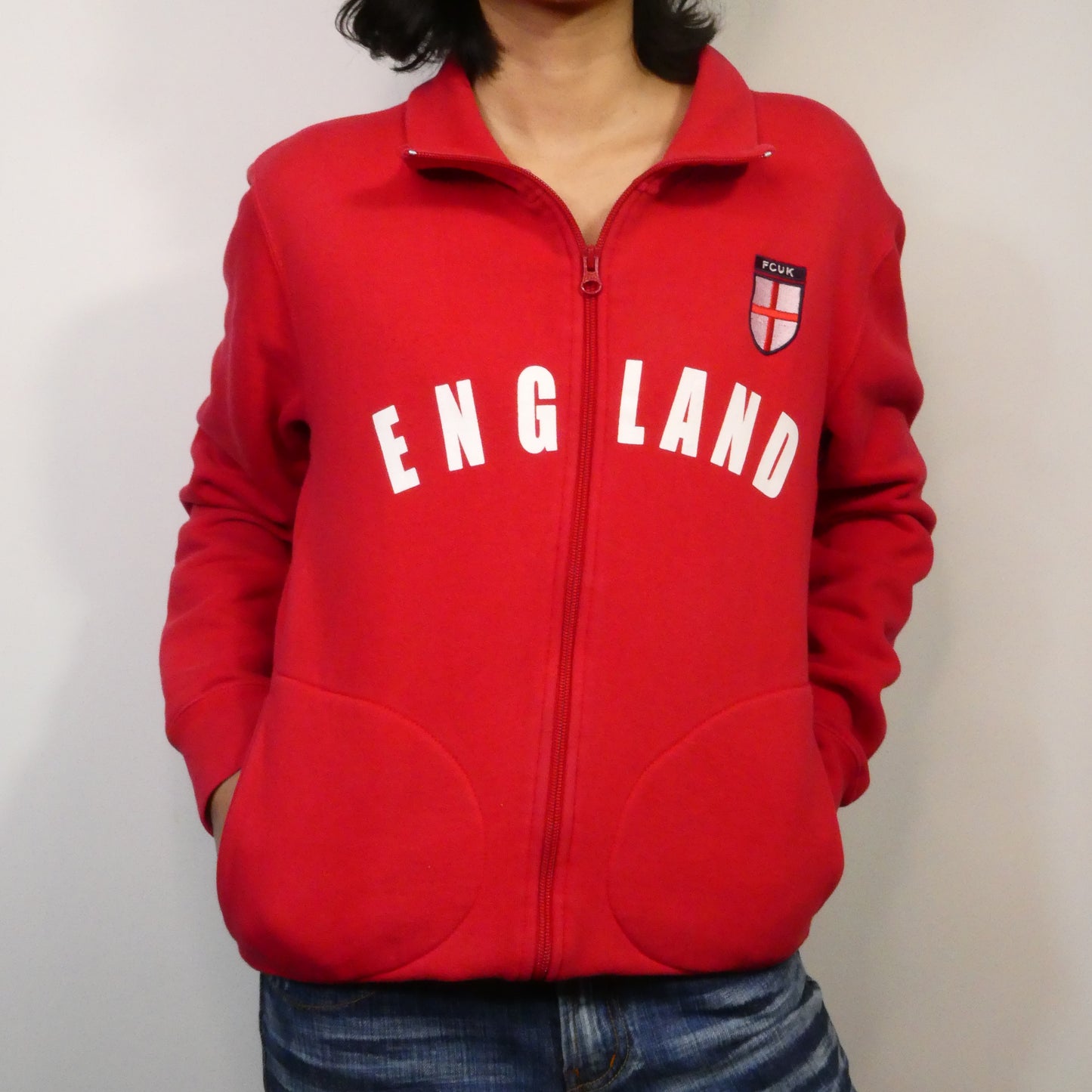 FCUK England Zip Up Jacket - Size S/M
