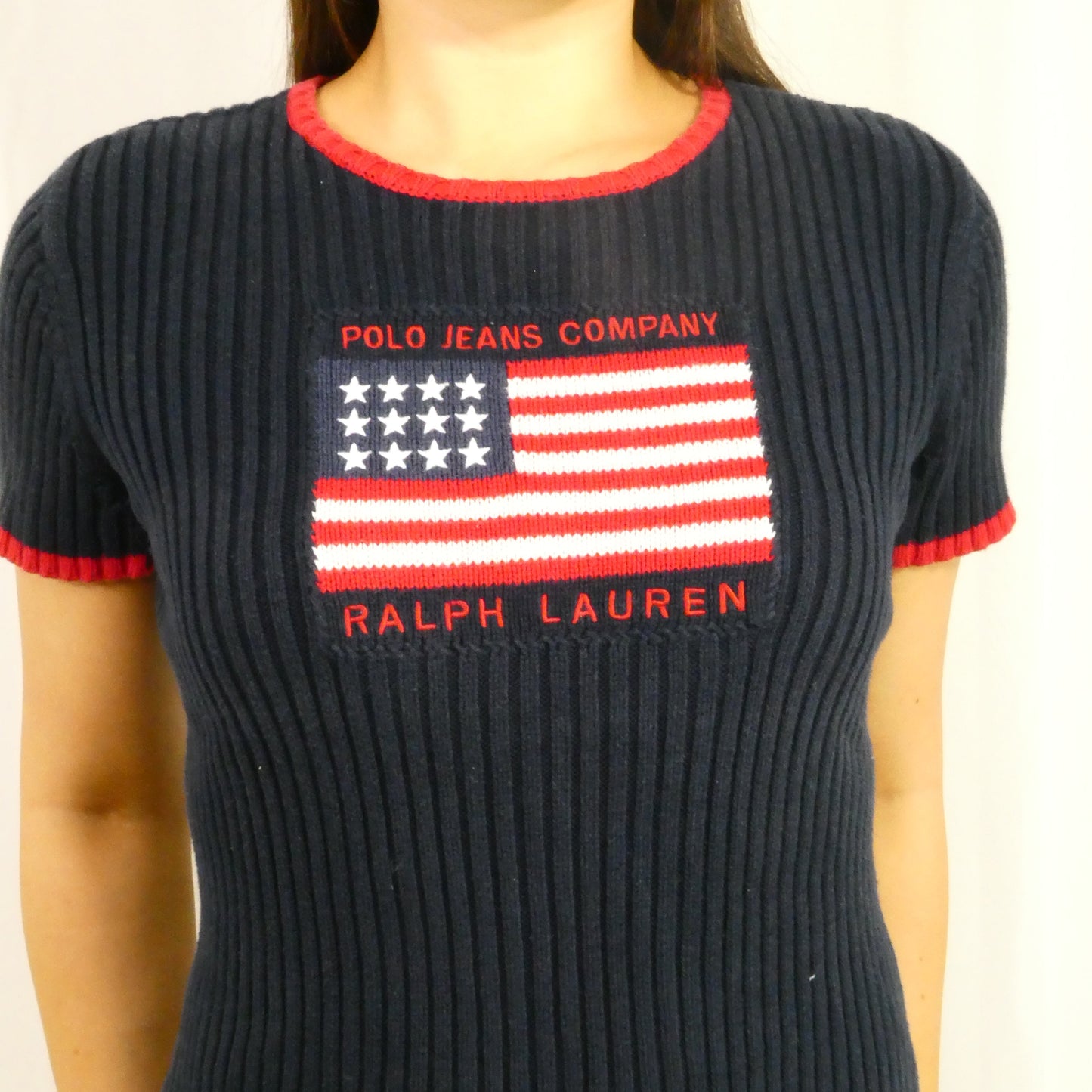 Polo Jeans Flag Knit Sweater - Size S/M
