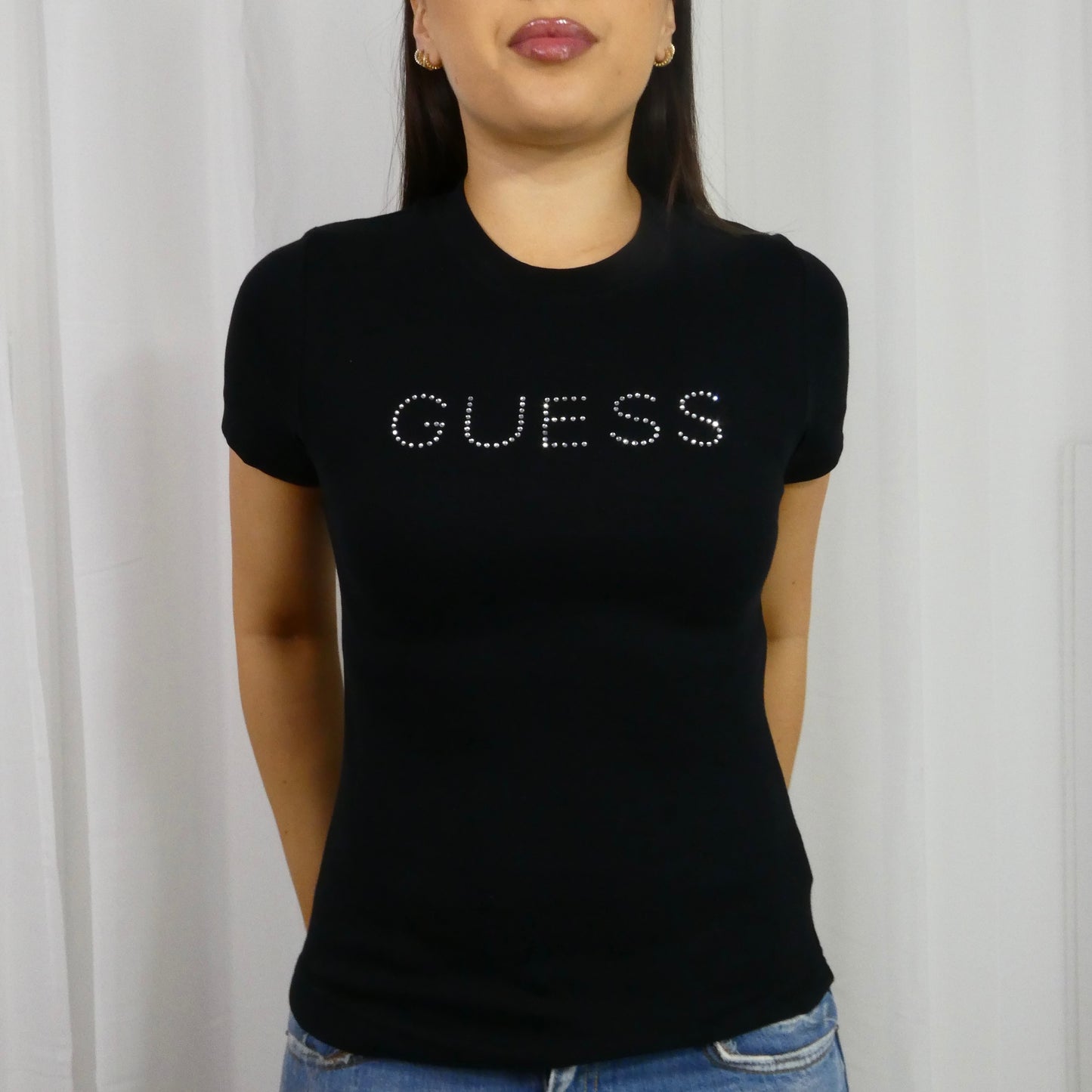 Guess Rhinestone Babytee - Size S