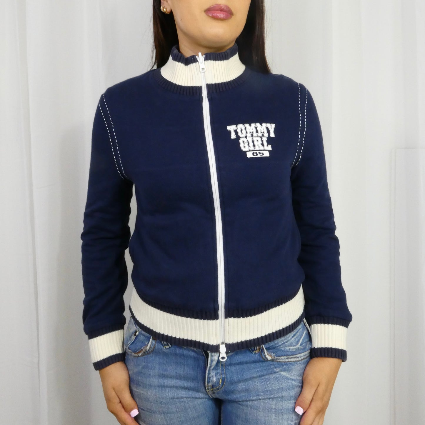 Reversible Blue Tommy Jeans Jacket - Size XS/S