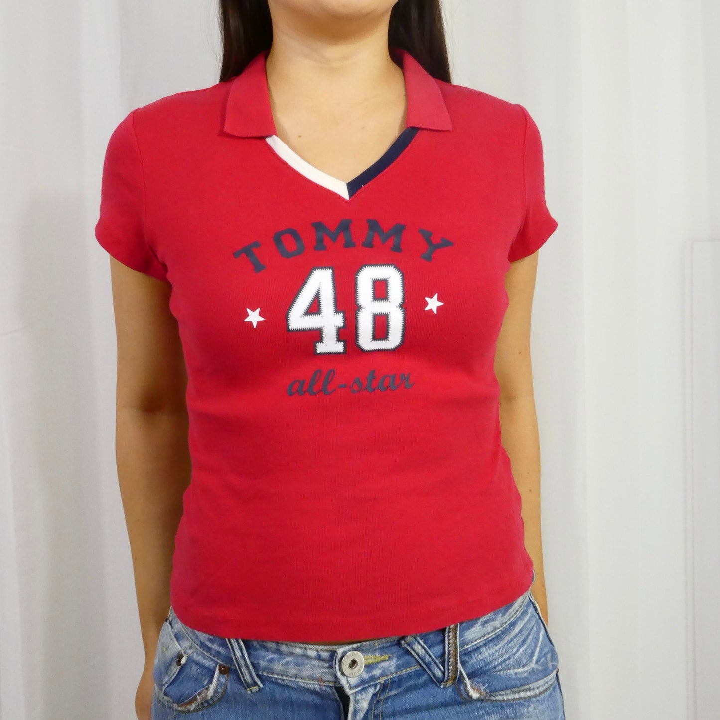 Tommy Jeans '48' Polo Babytee - S/M