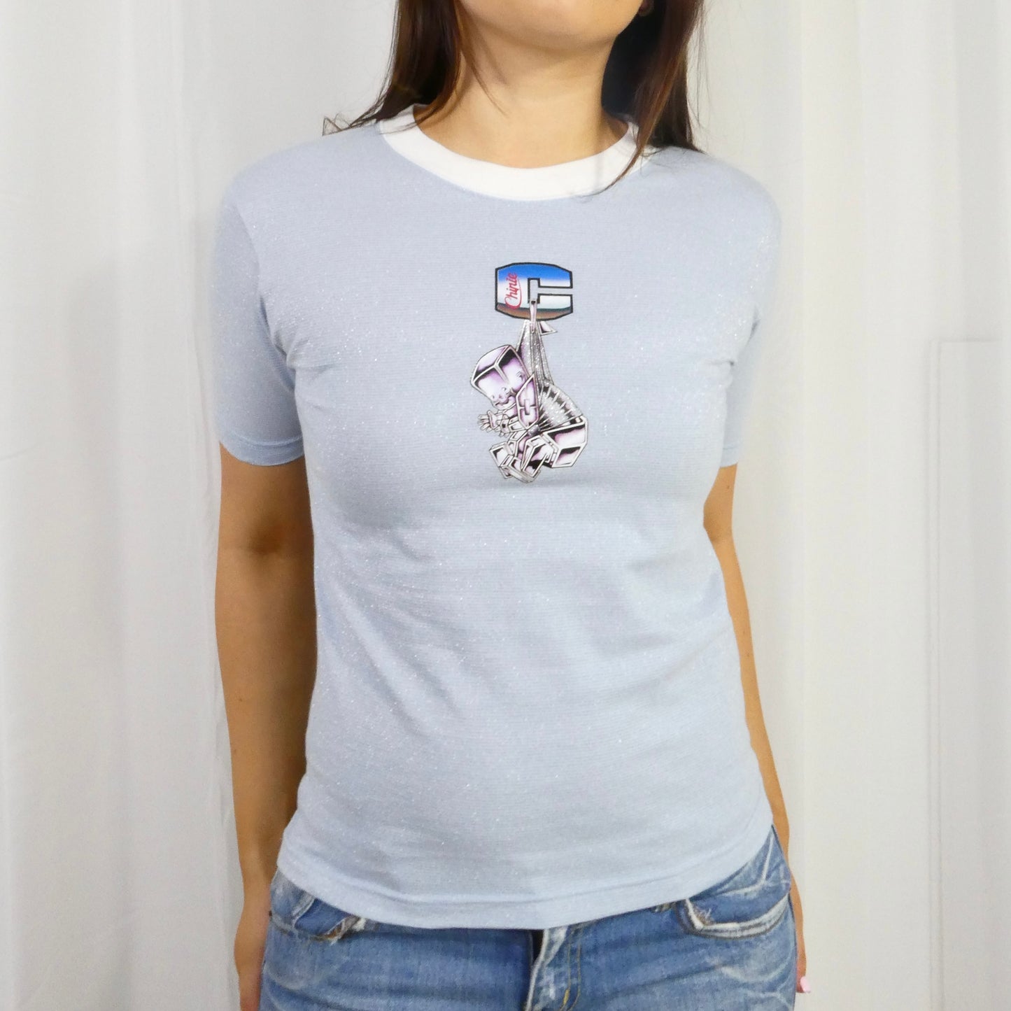Babyblue Chippie Babytee - Size M