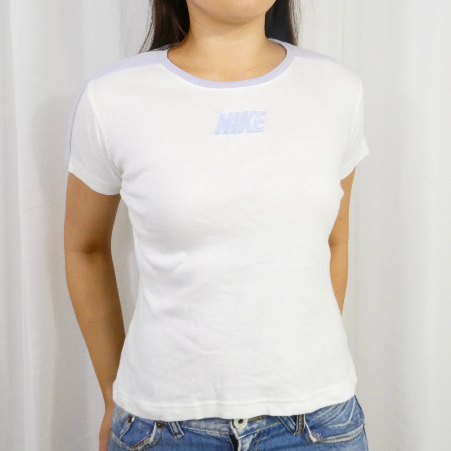 Two Tone Blue Nike Babytee - Size M/L