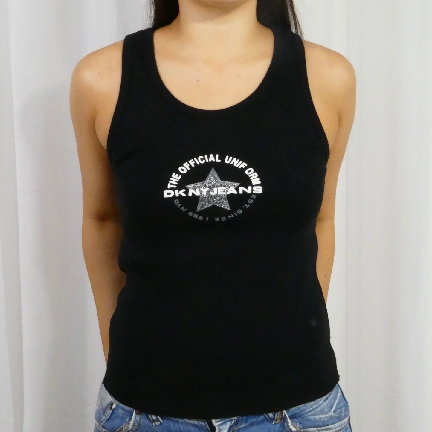 DKNY Glitter Star Tank Top - Size M/L
