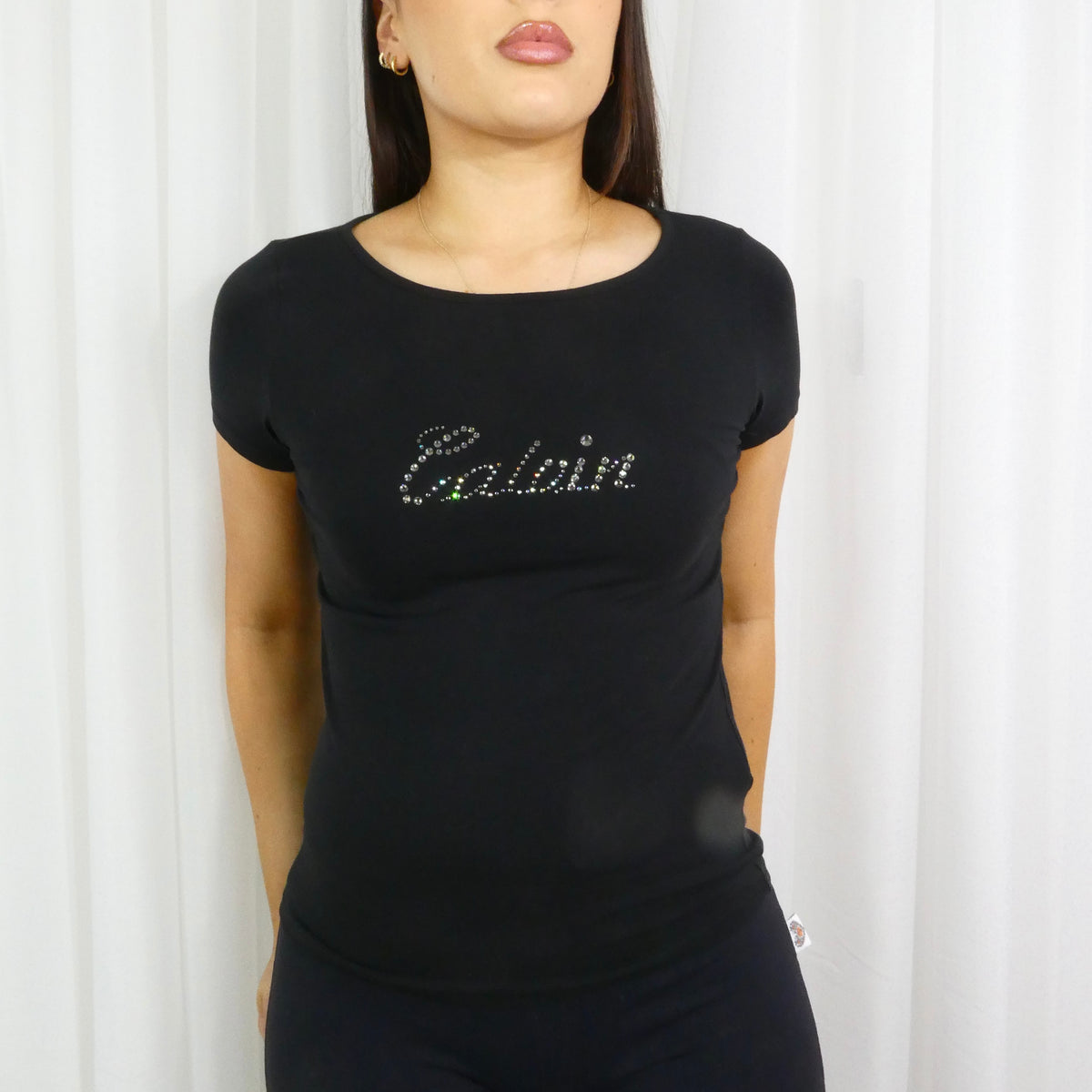 Vintage Rhinestone Calvin Klein Babytee - Size M/L
