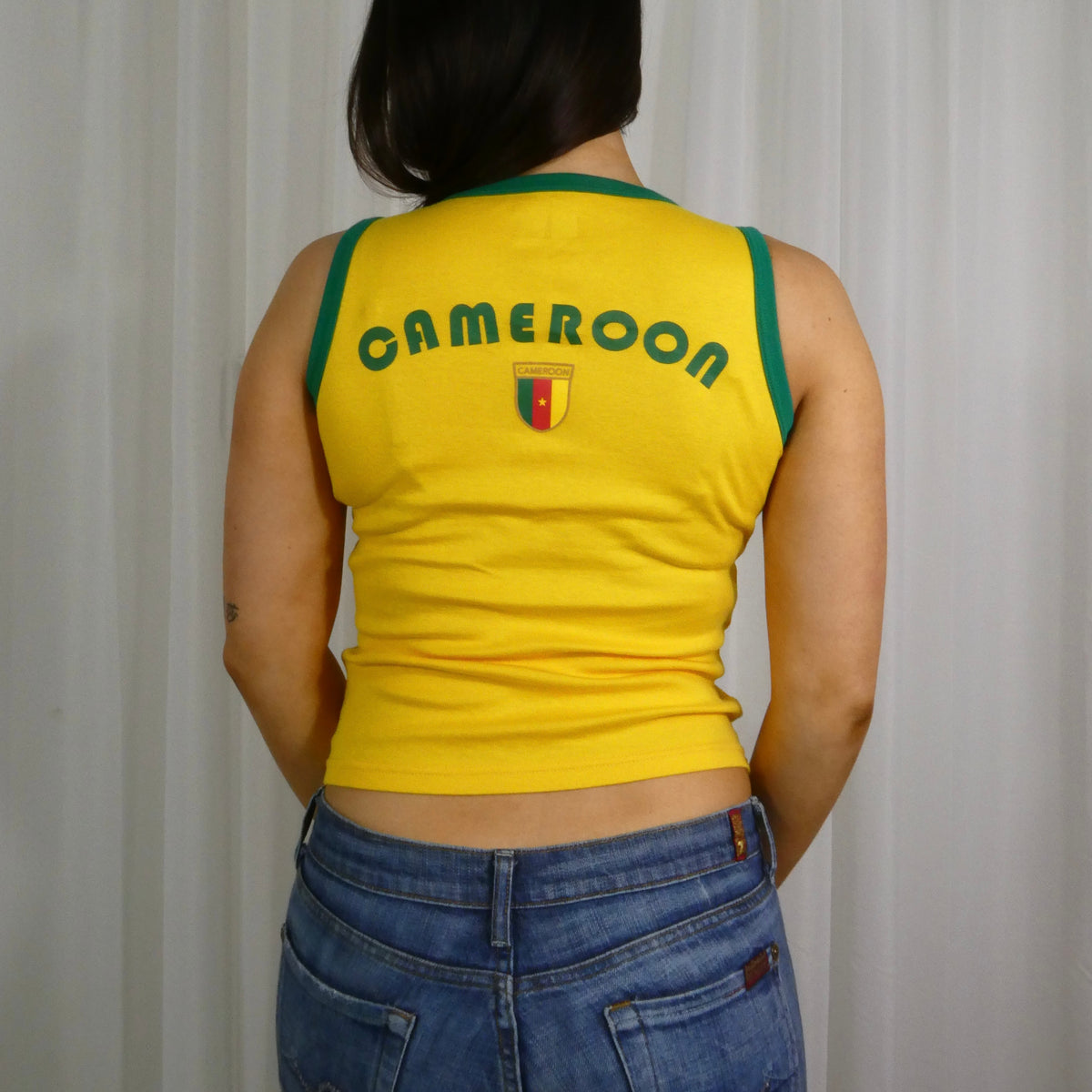 Vintage Yellow Puma Tank Top - Size XS/S