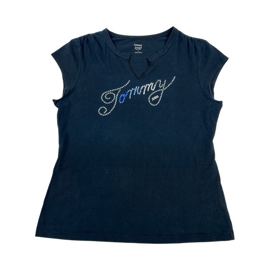 Vintage Blue Tommy Jeans Babytee - Size L/XL