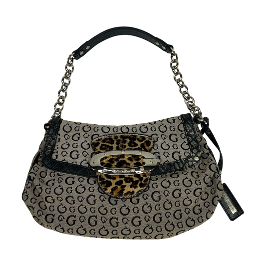 Vintage Guess Leopard Print Shoulder Bag