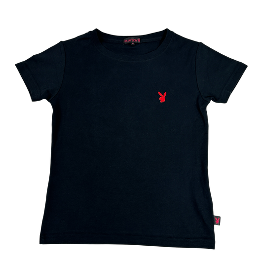 Black / Red Playboy Babytee - Size S