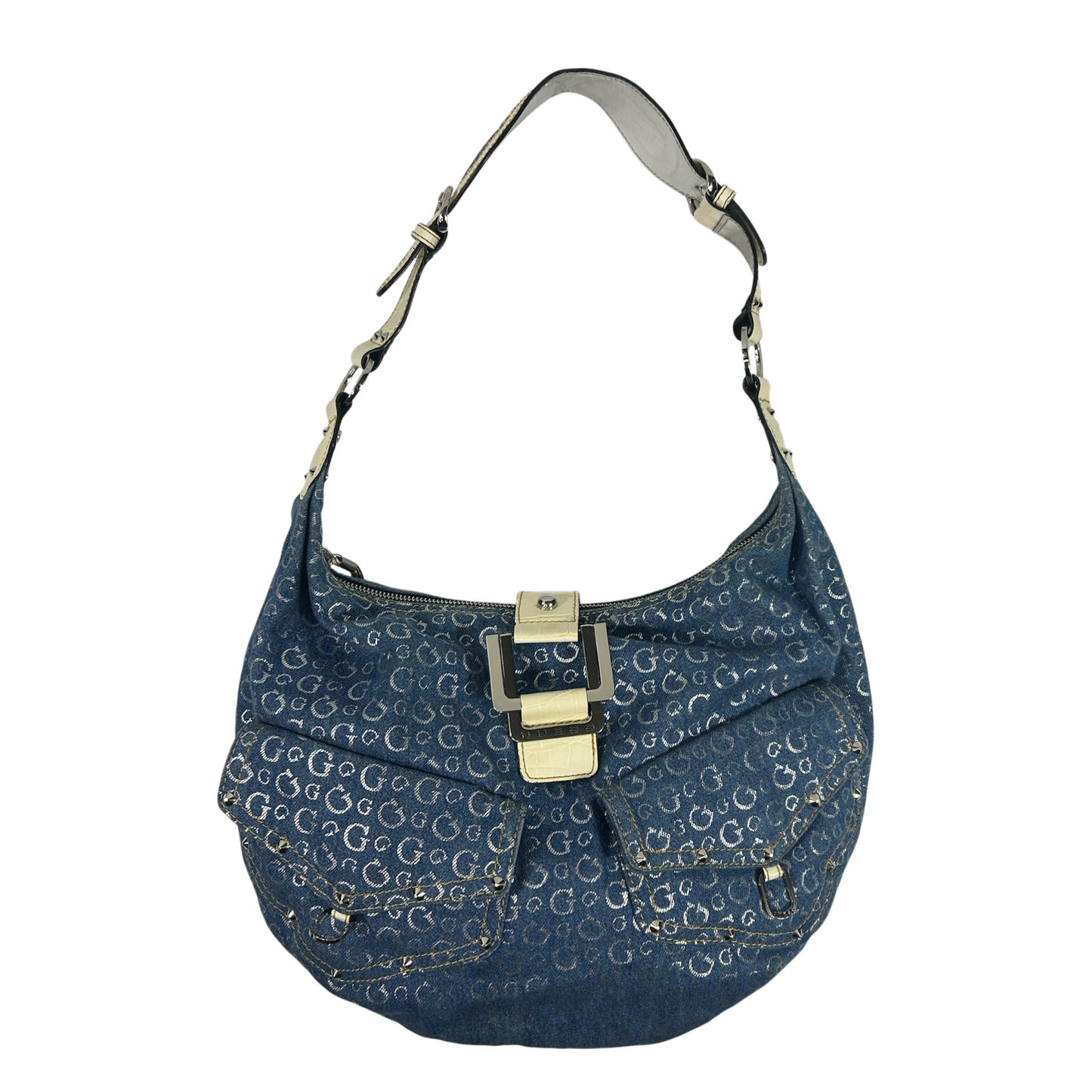 Vintage Guess Denim Slouchy Shoulder Bag