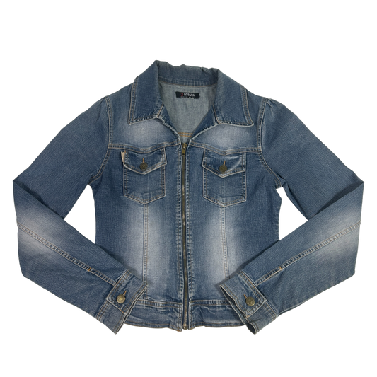 Morgan De Toi Denim Moto Jacket - Size S