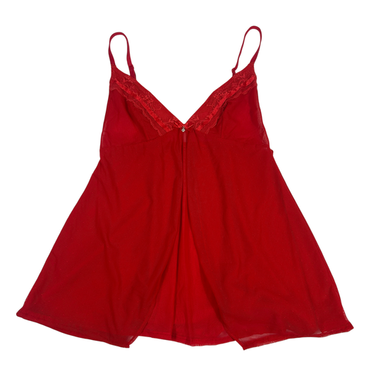 Red Lace Camisole - Size S