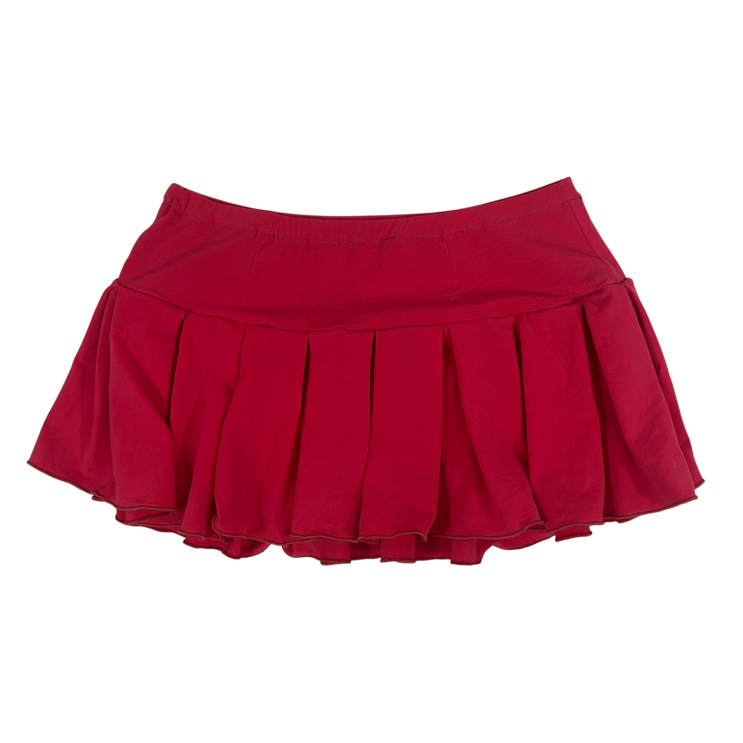 Hot Pink Pleated Micro Skirt - Size S/M