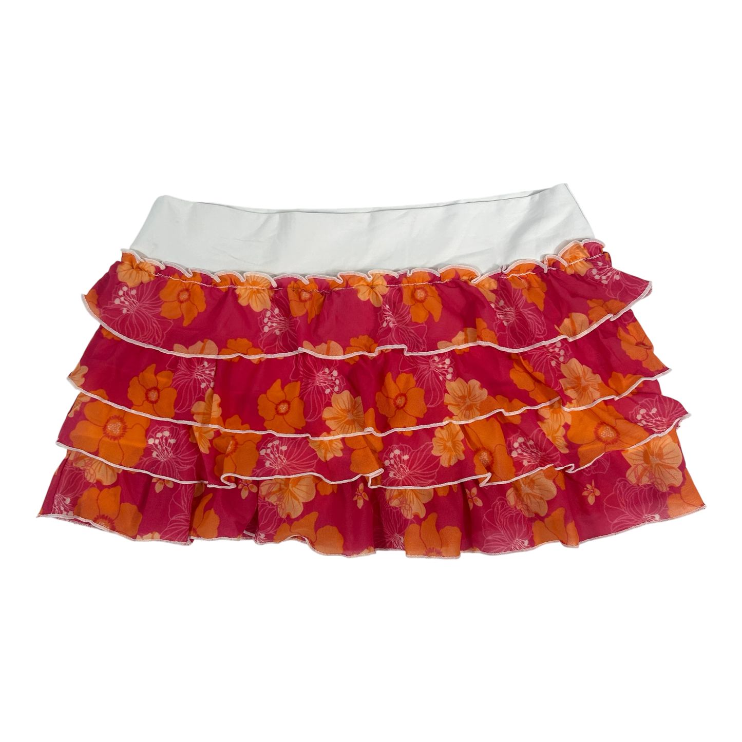Hibiscus Micro Ruffle Skirt - Size S/M
