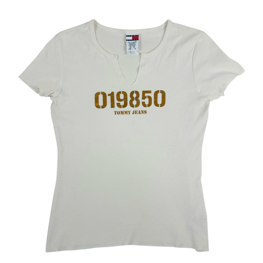 Tommy Jeans V-Neck Babytee - Size S