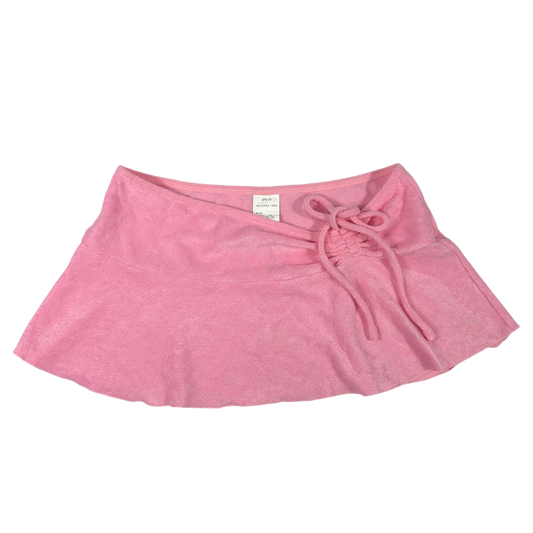 Pink Terry Cloth Micro Skirt - Size M
