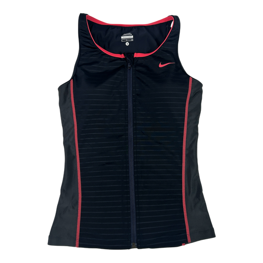 Navy Blue/Pink Nike Sports Tank - Size S