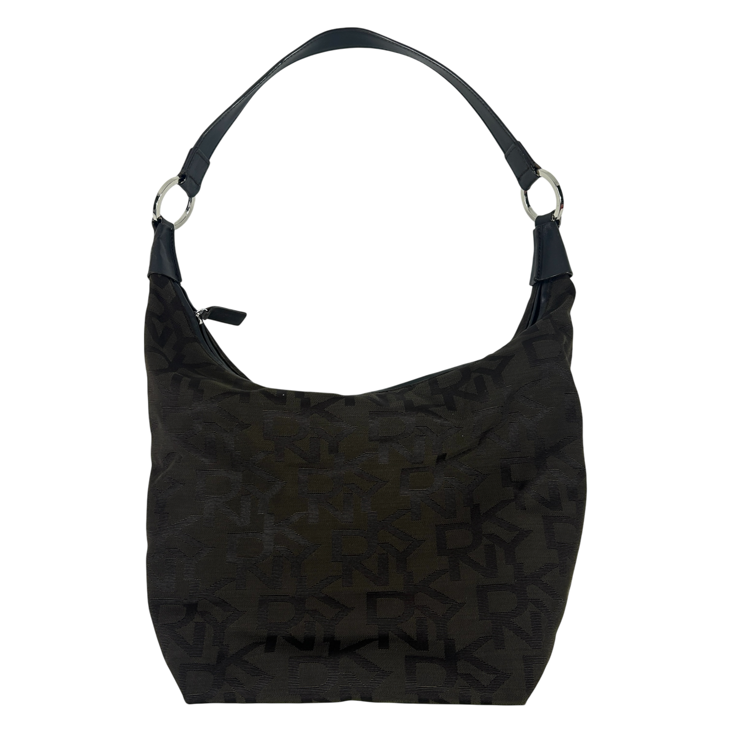 DKNY Slouchy Brown Monogram Shoulder Bag
