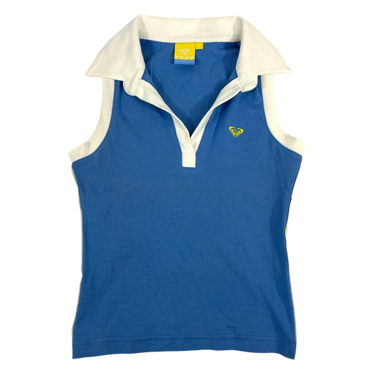 00s Roxy Cropped Polo Tank- Size S