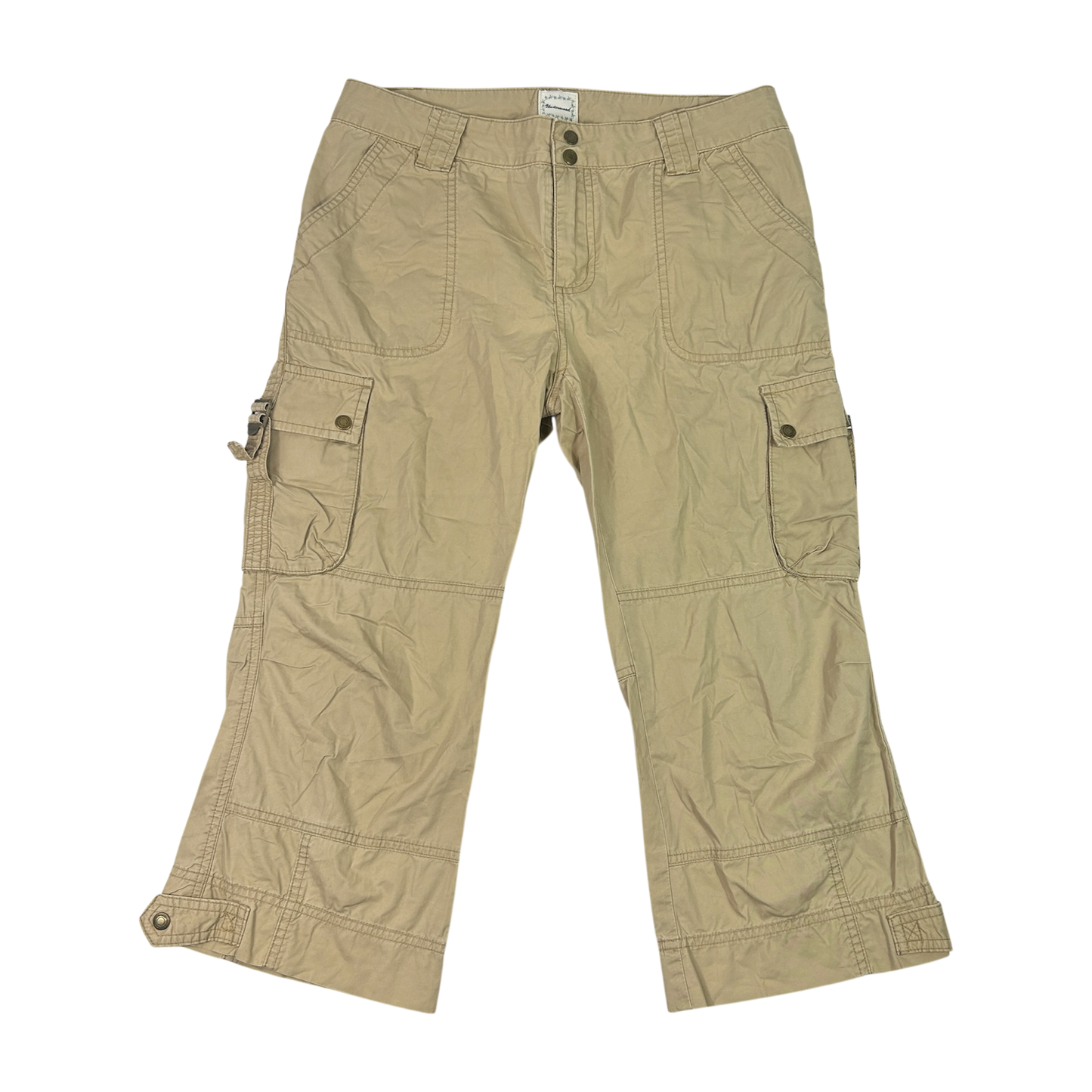 Vintage Underwood Beige Capri Cargo Pants - Size M