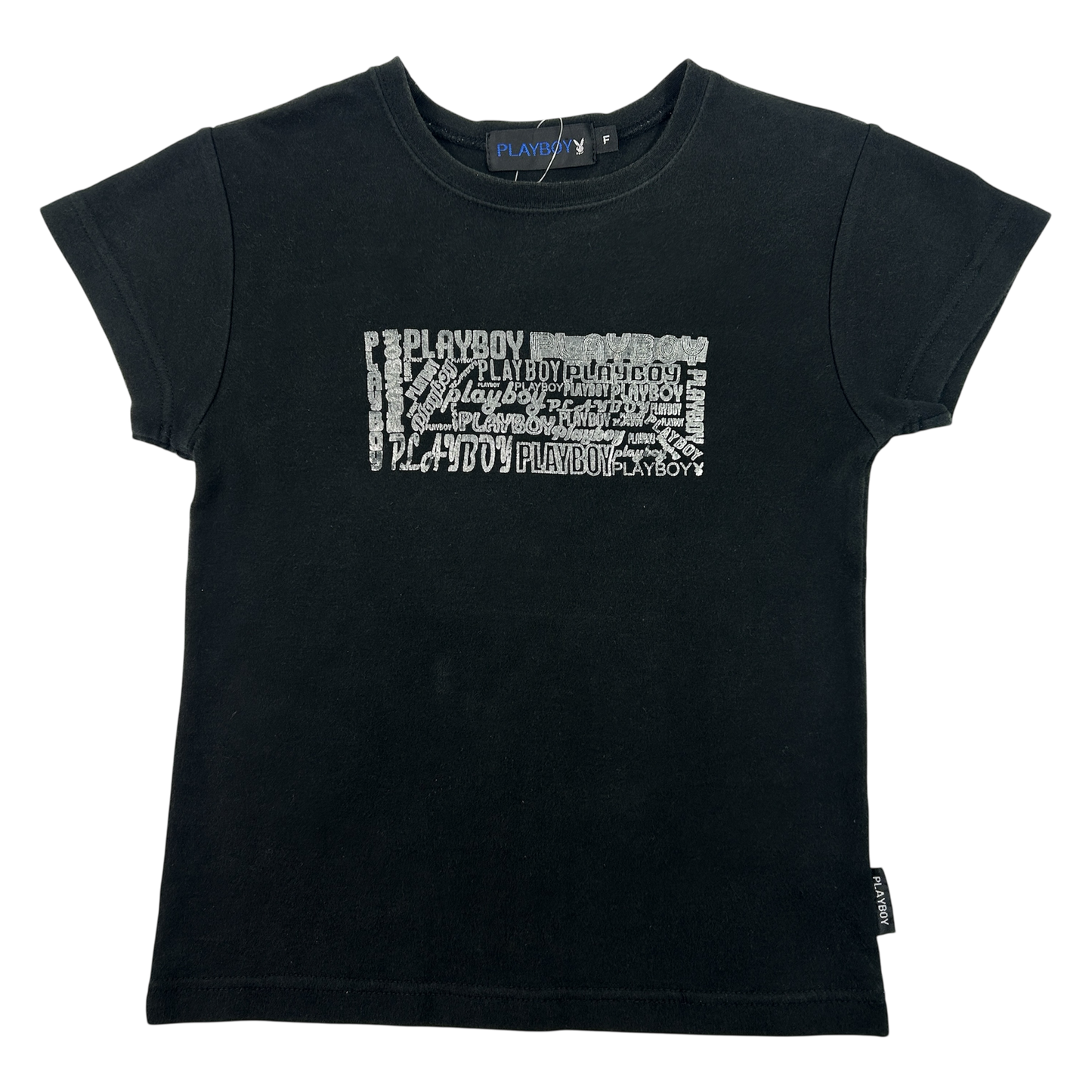 Black Playboy Babytee - Size XS/S