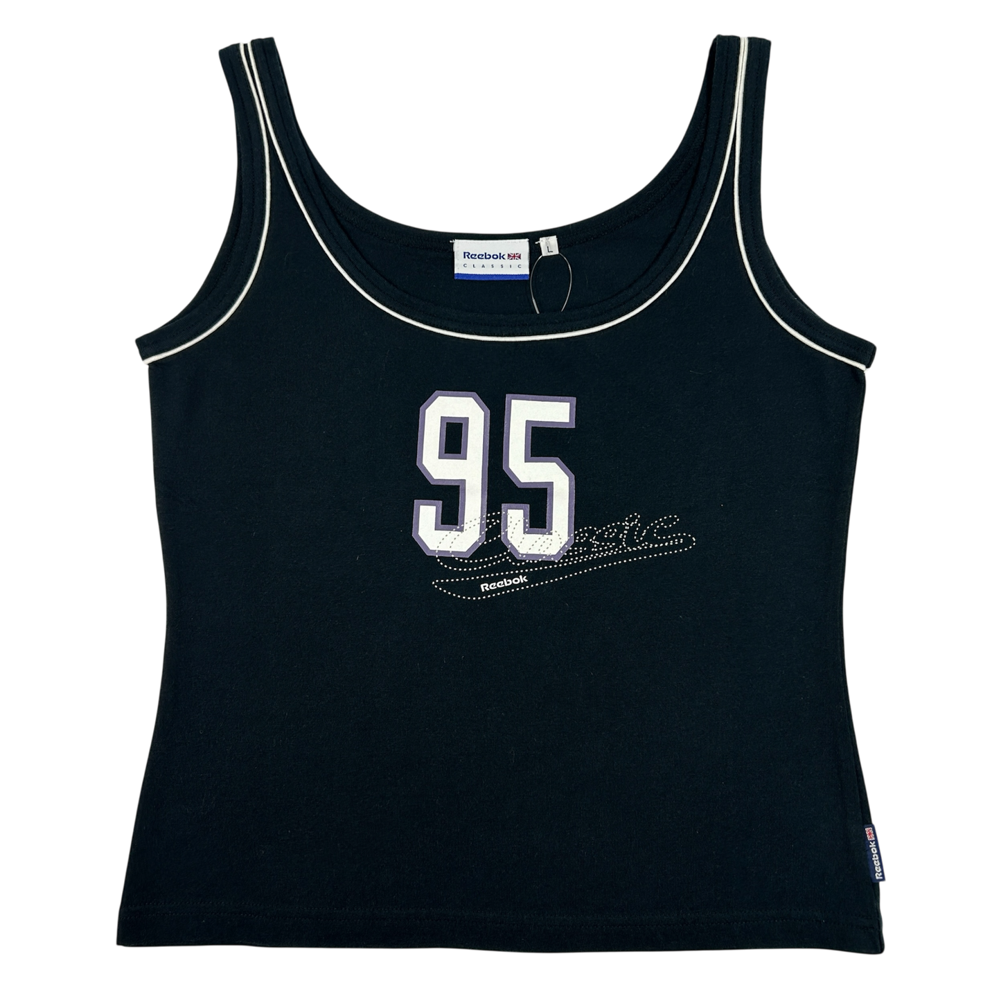 Black '95' Reebok Tank Top - Size S/M