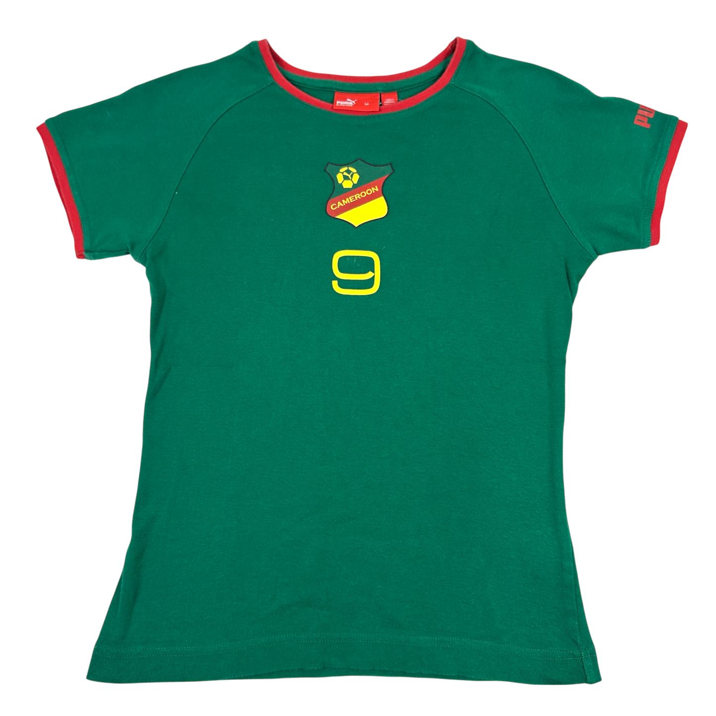 00's Green Puma '9' Cameroon Babytee - Size S
