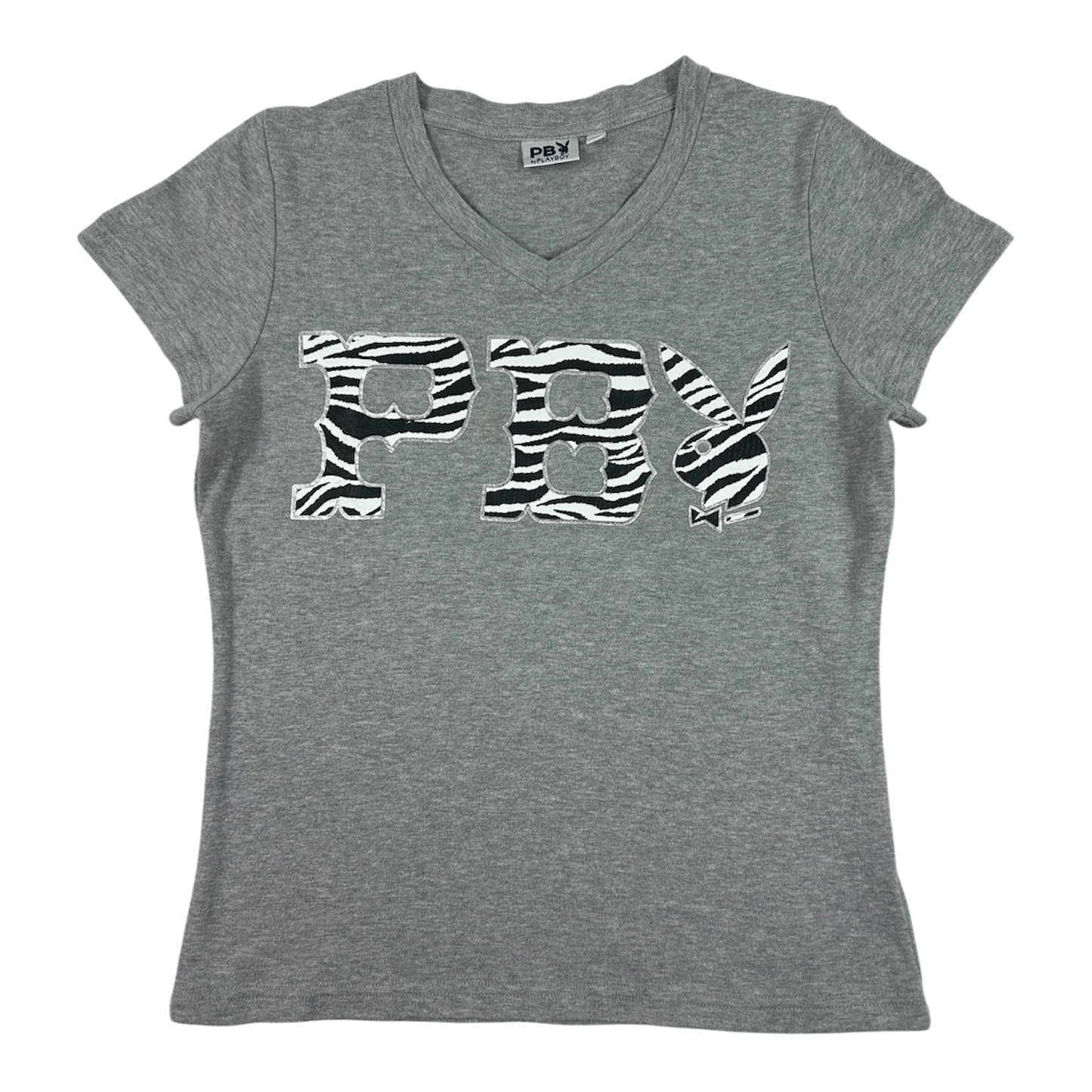 Animal Print Playboy Babytee - Size S