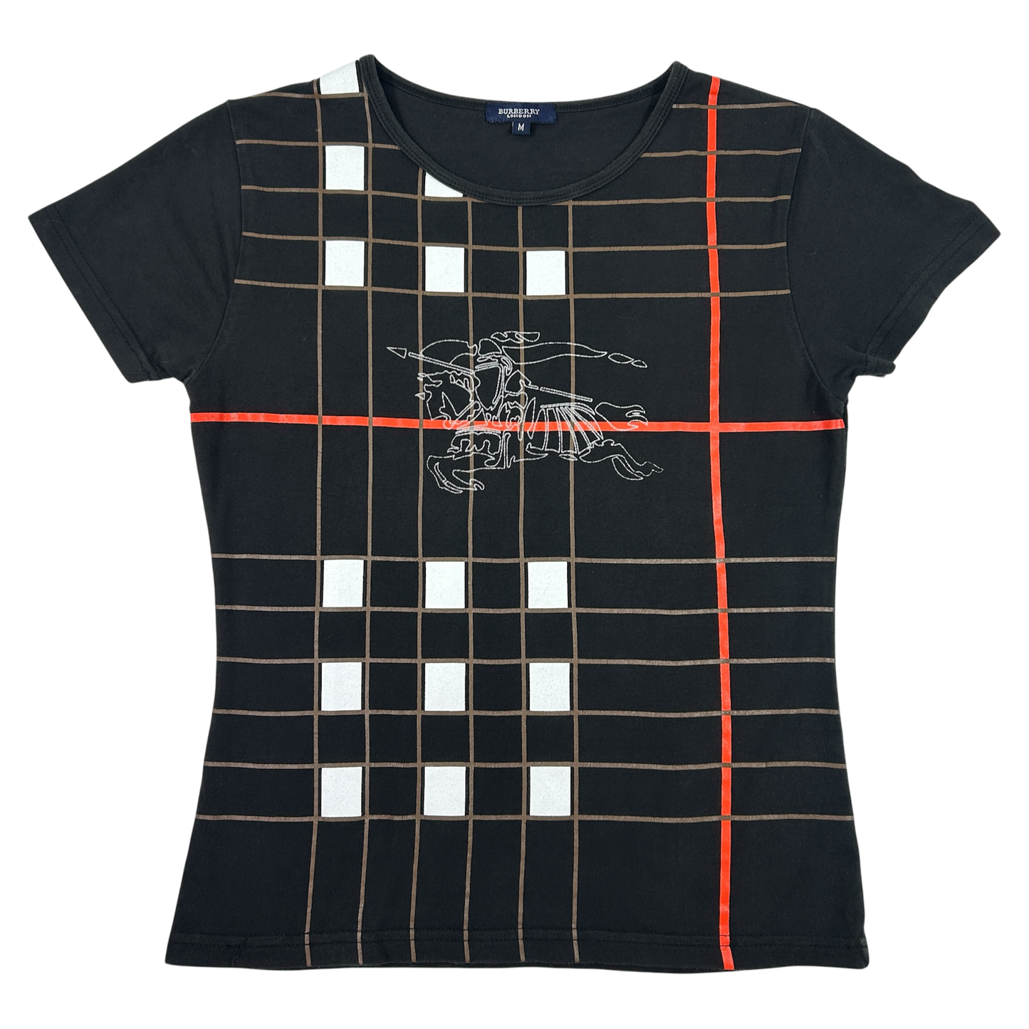 Vintage Burberry Black Babytee - Size S