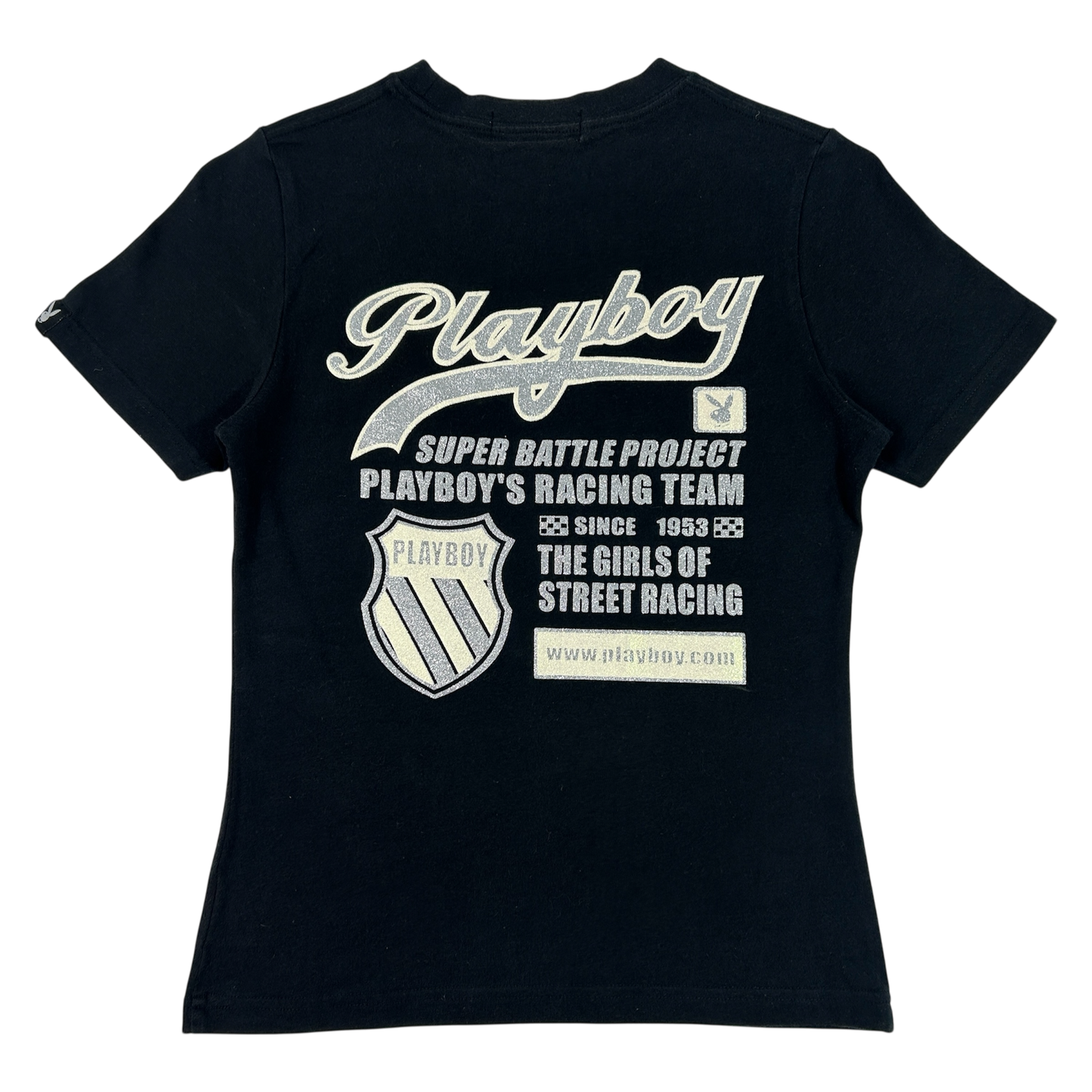 Black Playboy Babytee - Size XS/S