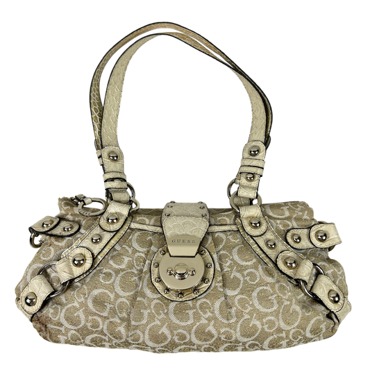 Vintage Cream Guess Shoulder Bag