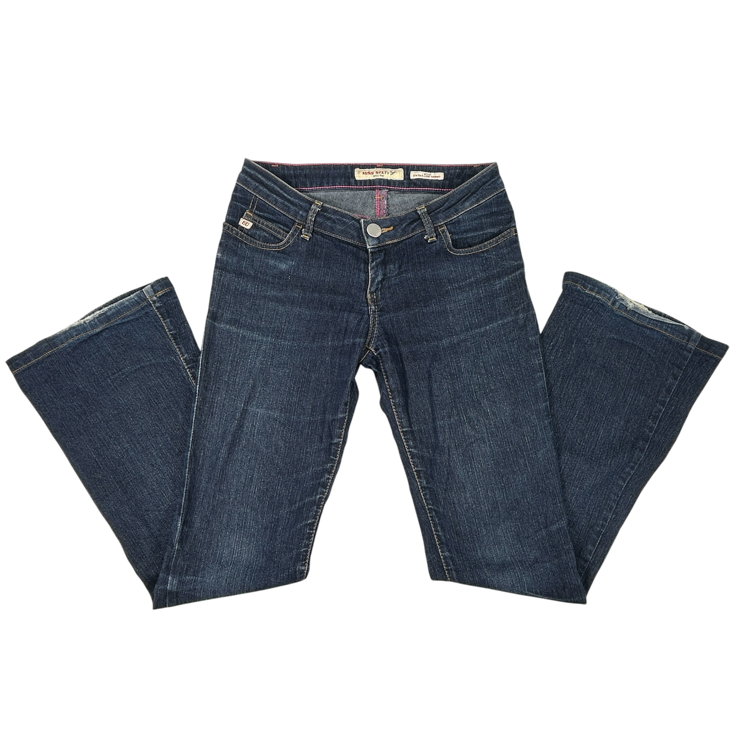 Miss Sixty Dark Denim Straight Legged Jeans - Size S