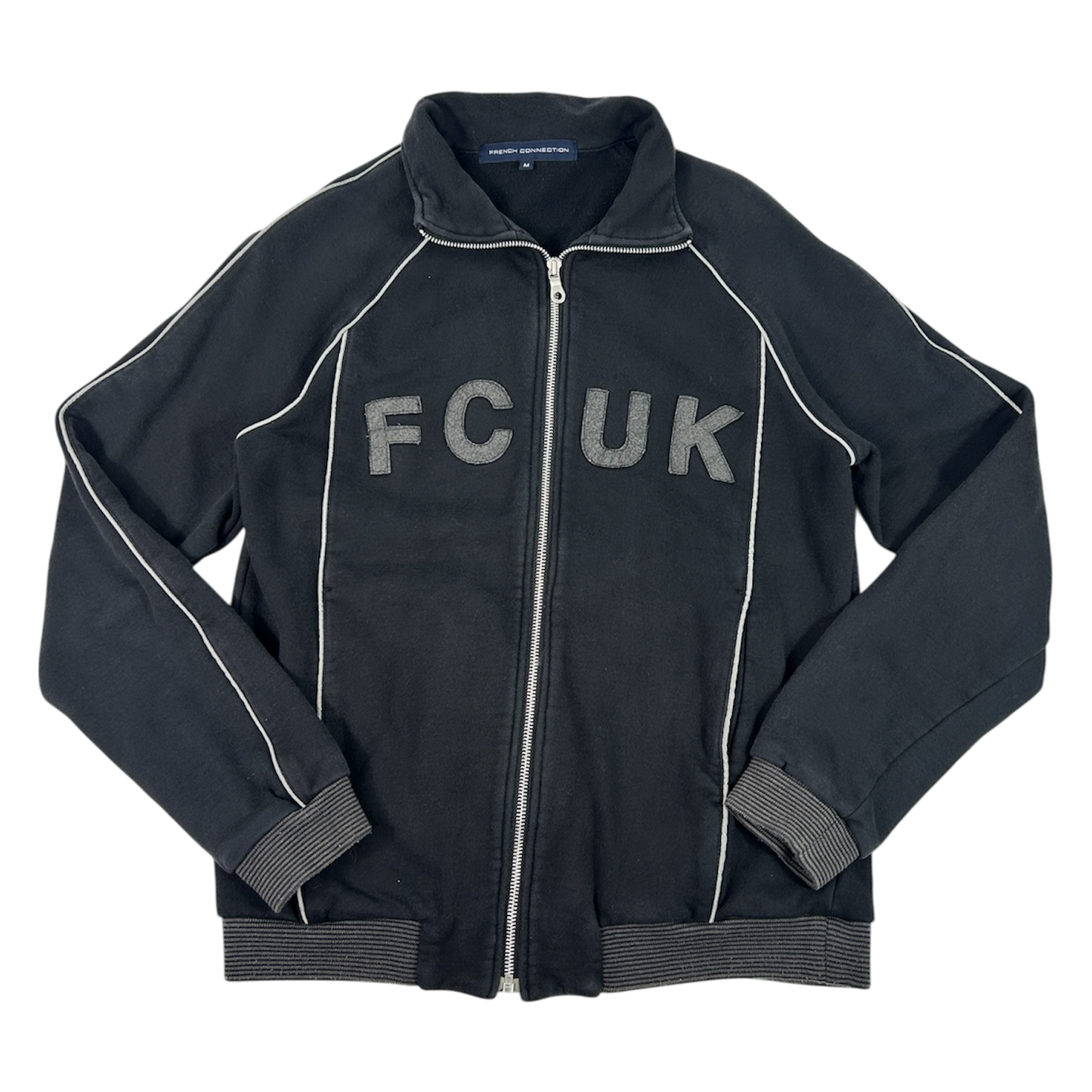FCUK Reflective Zip Up Jacket - Size M
