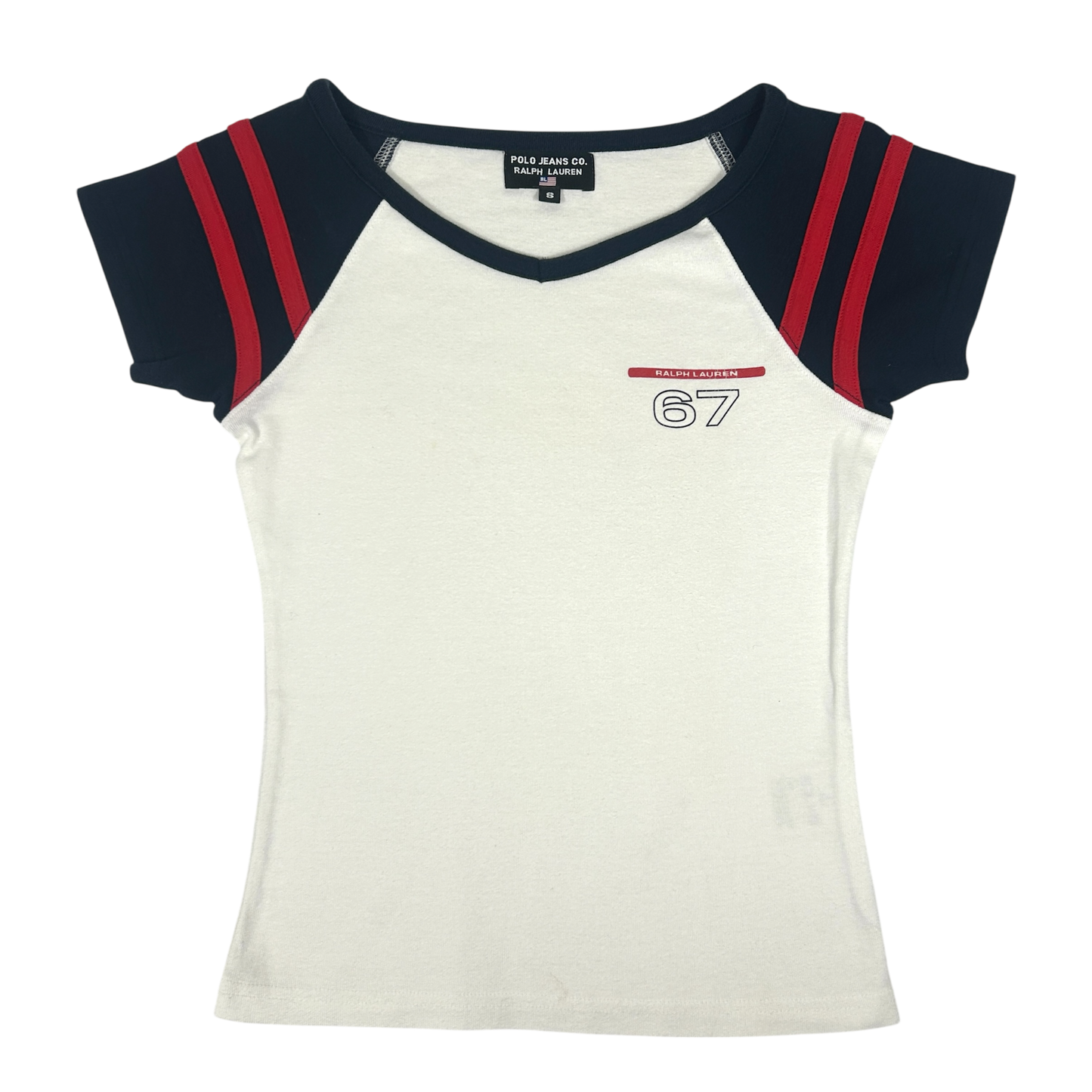 Vintage Polo Jeans '67' Babytee - Size XS/S