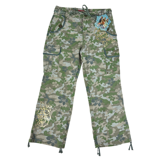 2006 Zoey 101 Flower Camo 3/4 Cargo Pants - Size XS/S