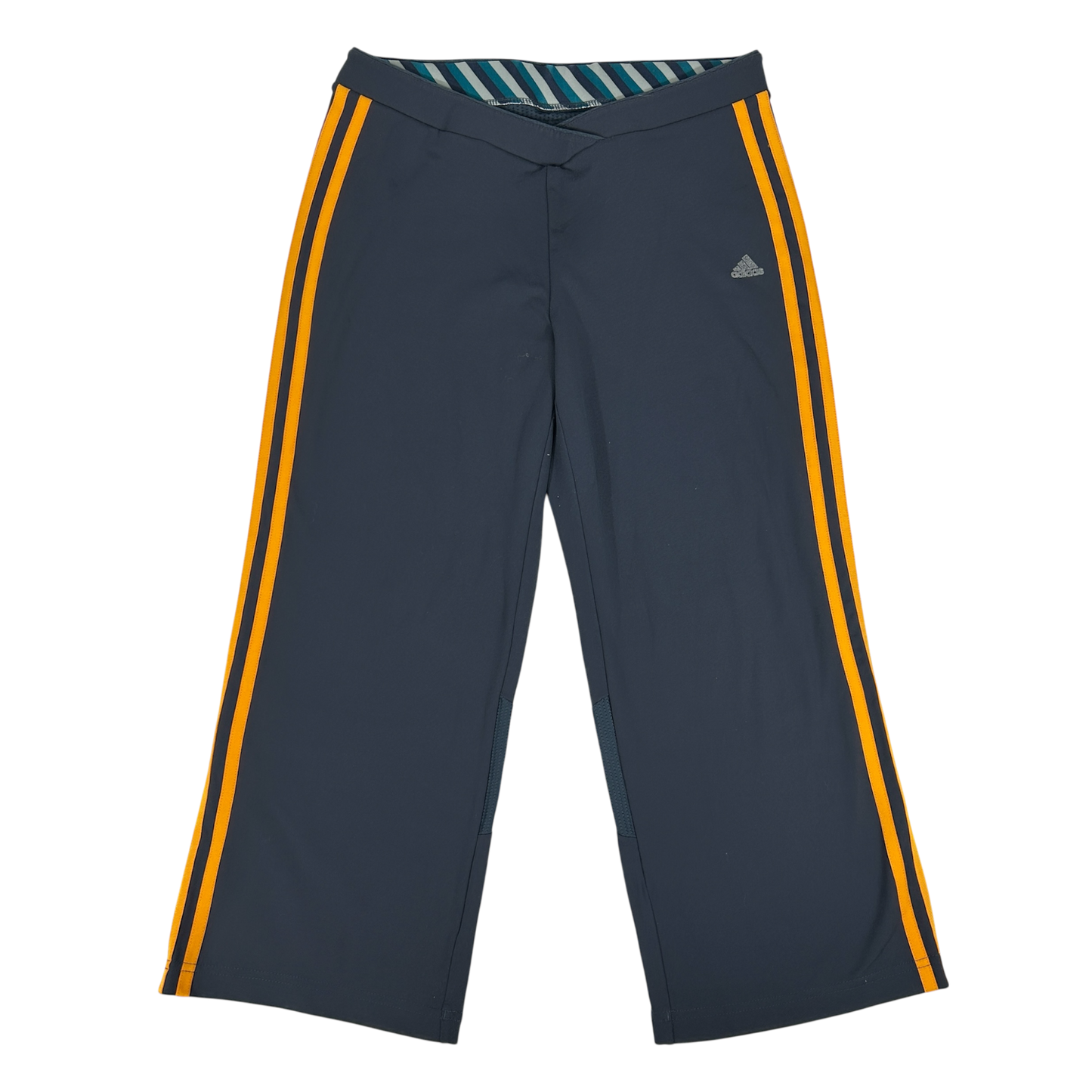Adidas Orange Striped 3/4 Pants - Size M